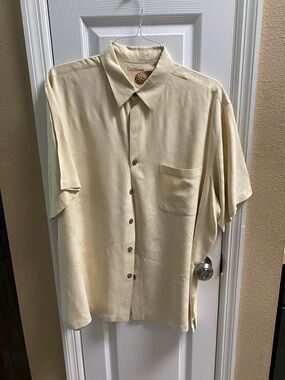 Men’s silk/Lyocell dressy casual button shirt